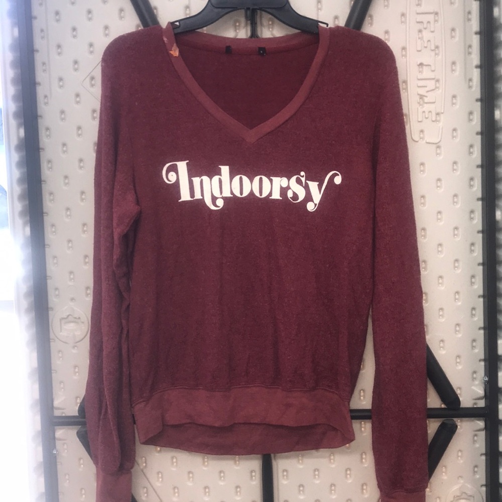 Open 2 Offers! NWD Red Wildfox V-Neck Sweater SML